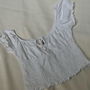White off the shoulder crop top from Me to We in size medium got it from pacsun